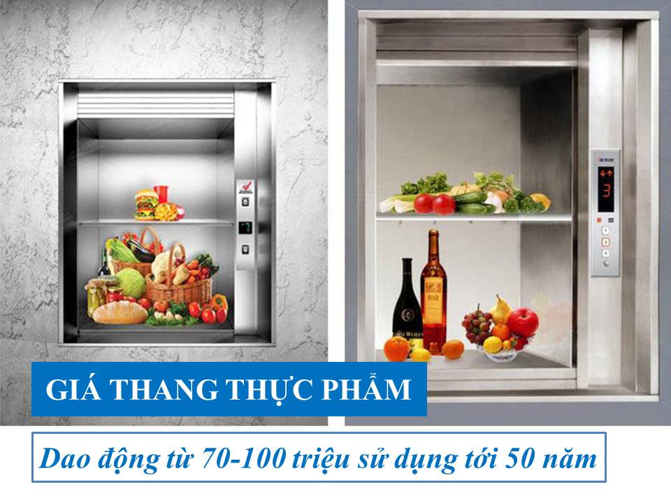 Báo giá thang tời thực phẩm 50kg