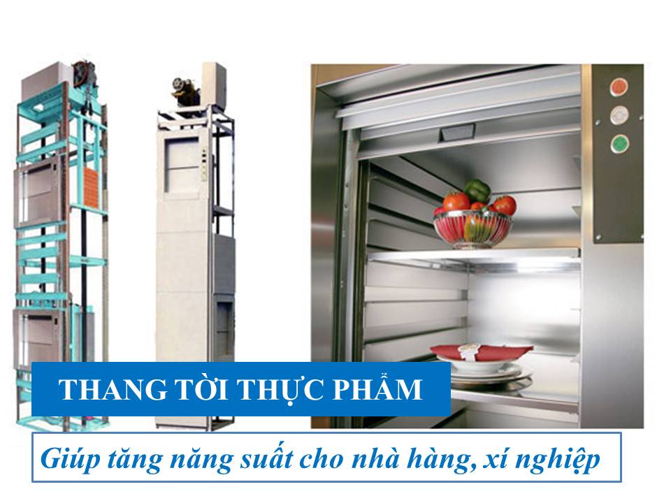 báo giá thang tời thực phẩm