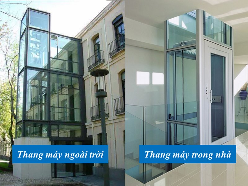 Phân loại thang máy buồng kính Phân loại thang máy buồng kính