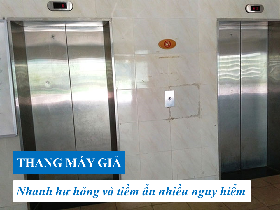 Thực hư chuyện thang máy Mitsubishi giả